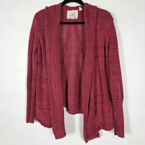 Angel Of The North Anthropologie Cardigan Linen Womens Large Long Sleeve Sweater